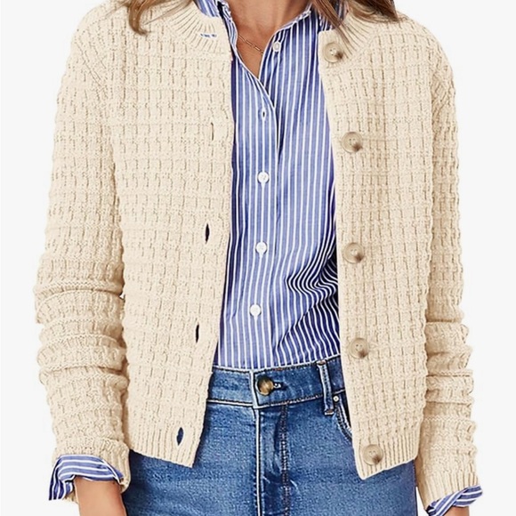 Women's Cream Sweater - Picture 2 of 3